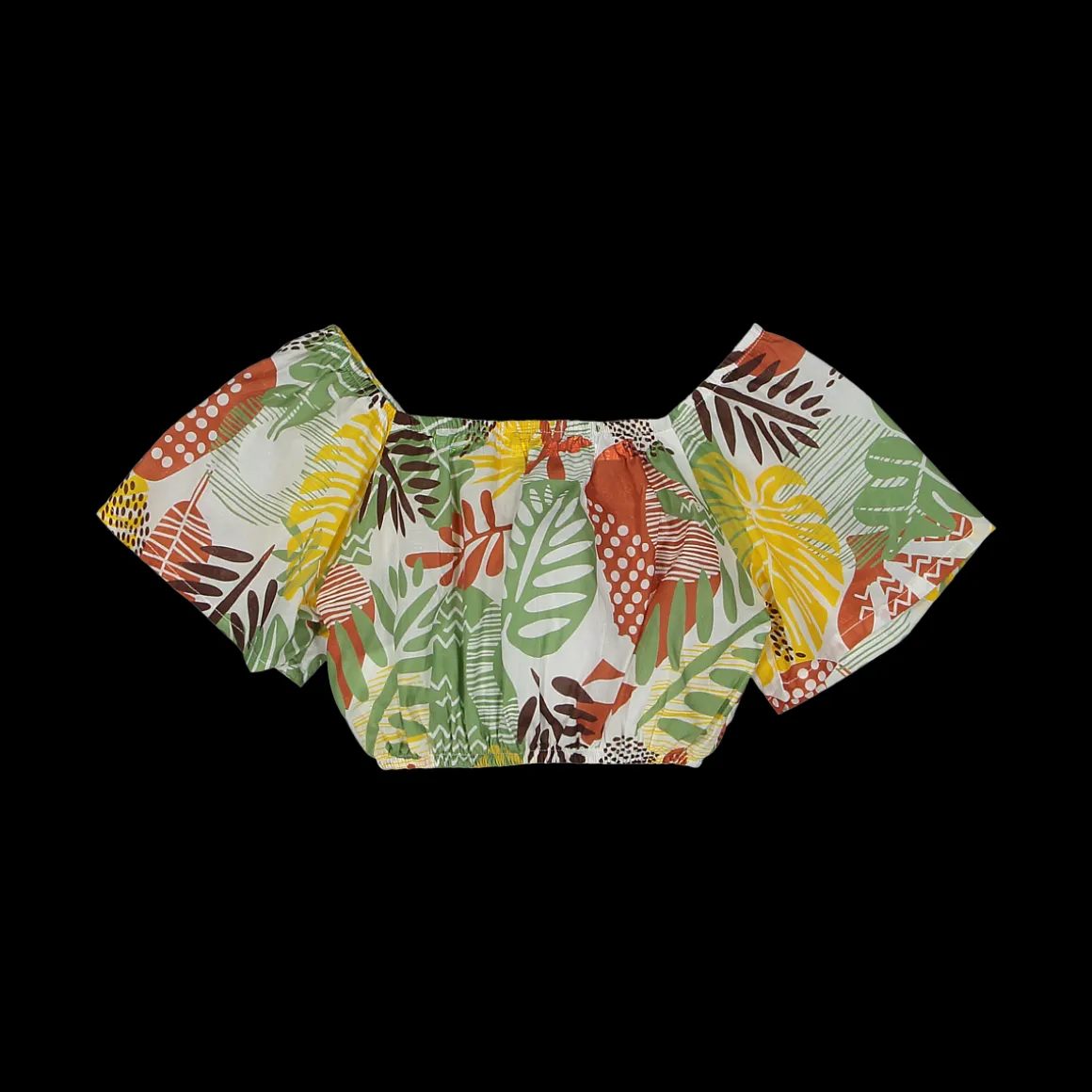Top con stampa tropicale per bambina