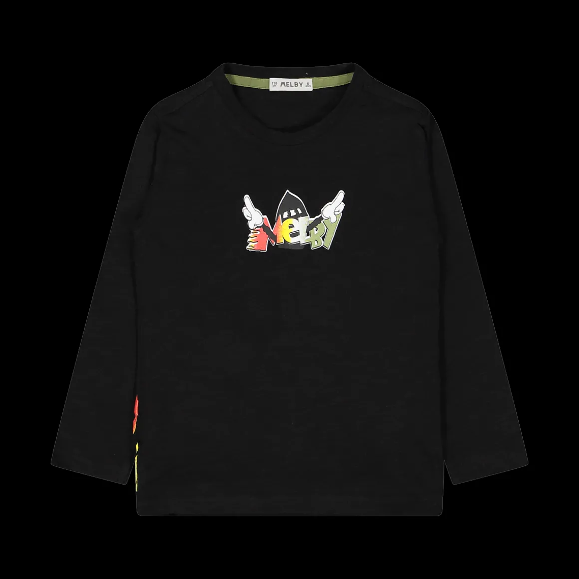 T-shirt a manica lunga da bambino in jersey
