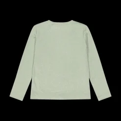 T-shirt a manica lunga in jersey lurex da bambina
