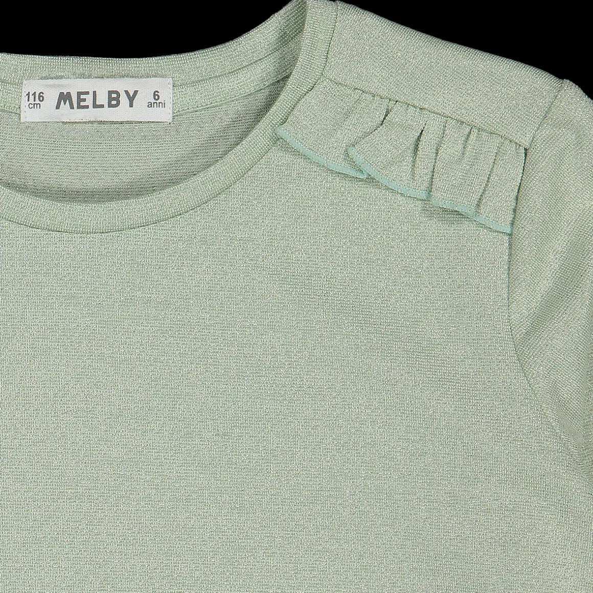 T-shirt a manica lunga in jersey lurex da bambina