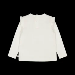 T-shirt a maniche lunghe in interlock per bambina