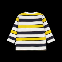 T-shirt a righe da bambino tema rugby