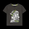 T-shirt asfalto con stampa per bambino