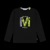 T-shirt bambina a manica lunga con glitter