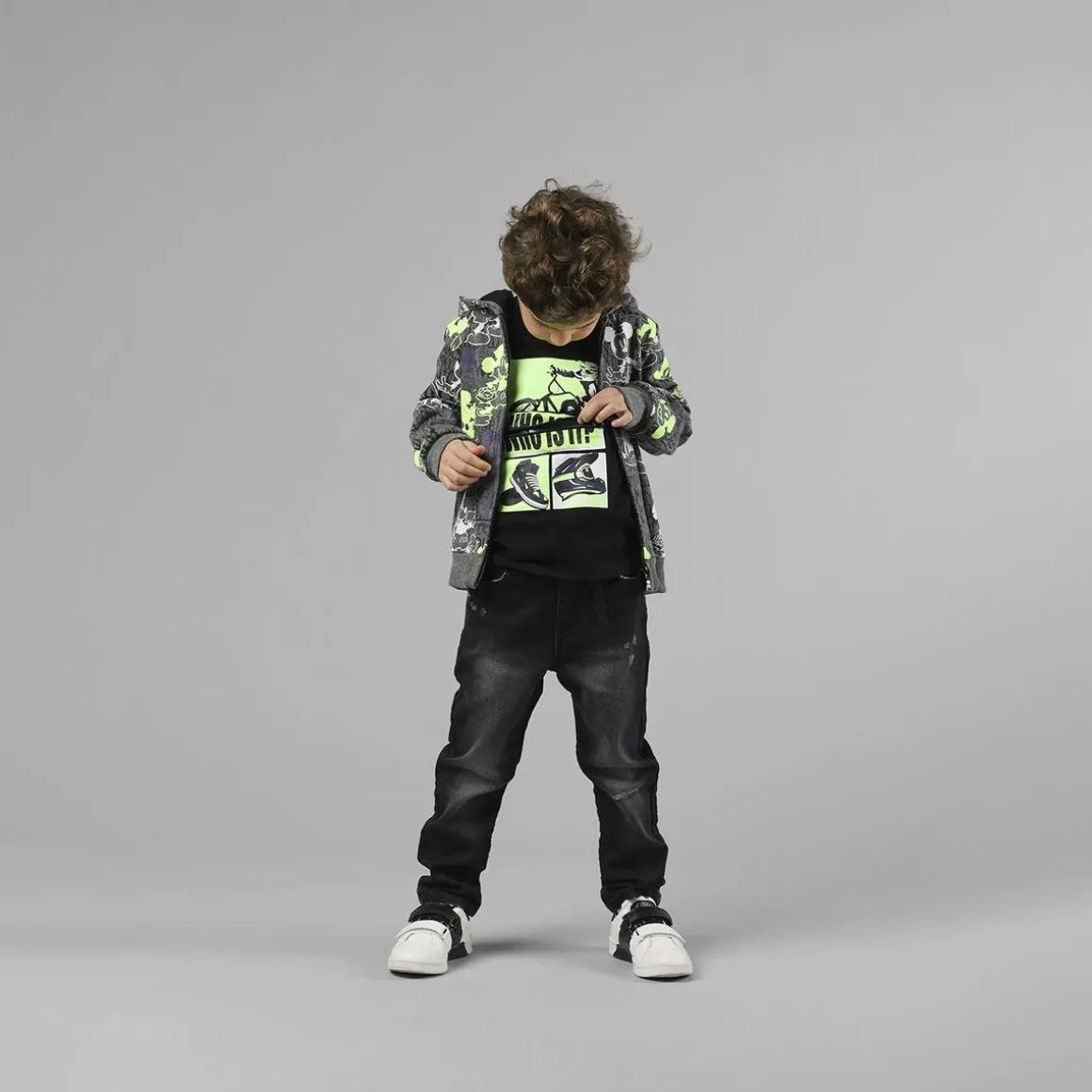 T-shirt bambino con stampa da bambino