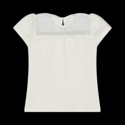 T-shirt bianca con tulle