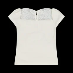 T-shirt bianca con tulle