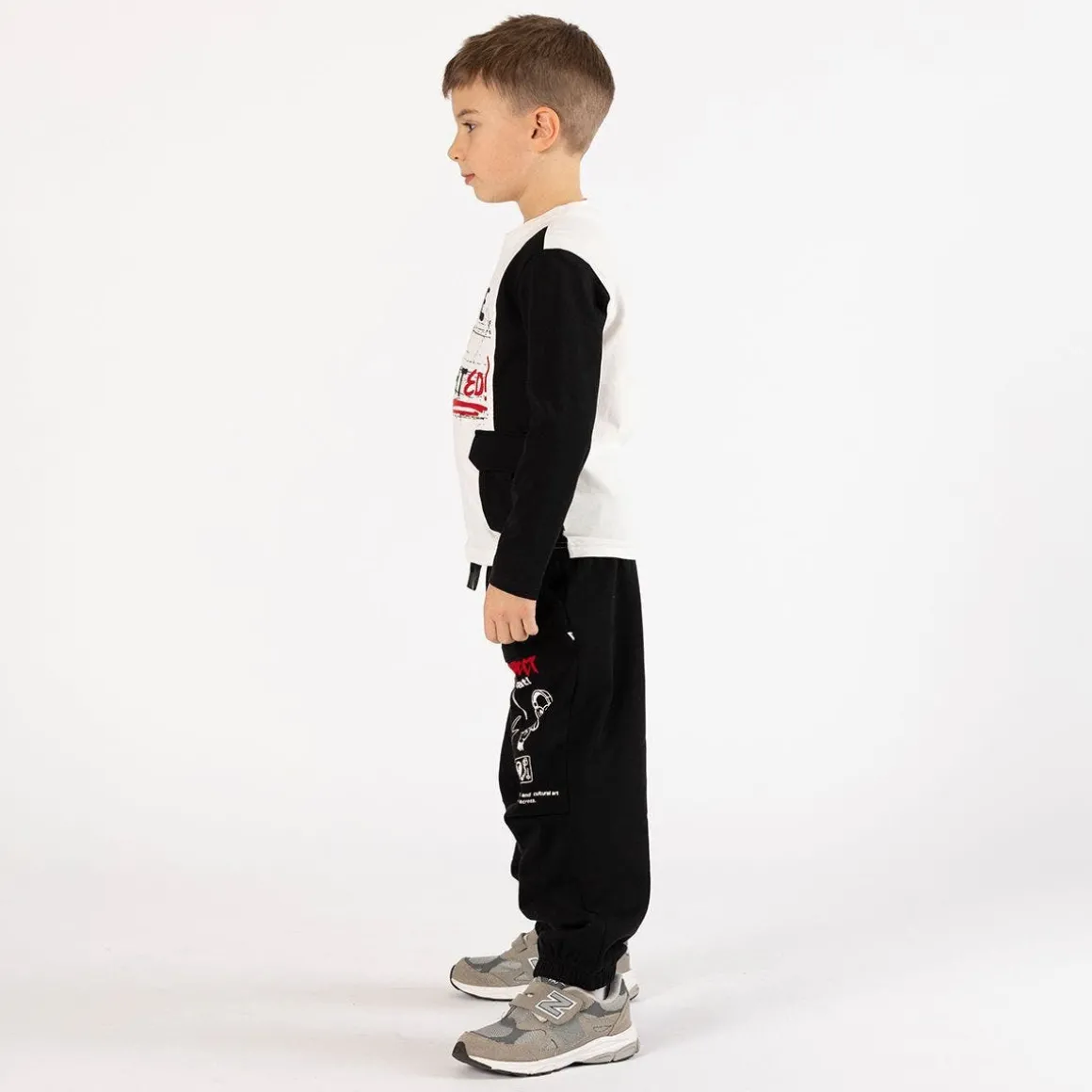 T-shirt bicolore per ragazzo