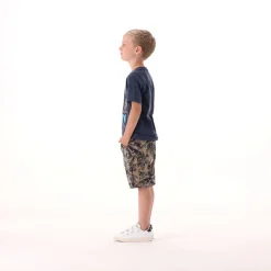 T-shirt blu mélange per bambino