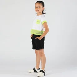 T-shirt boxy da bambina con rete
