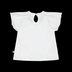 T-shirt con fiorellini ricamati per neonata