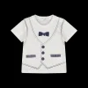 T-shirt con gilet stampato da bambino