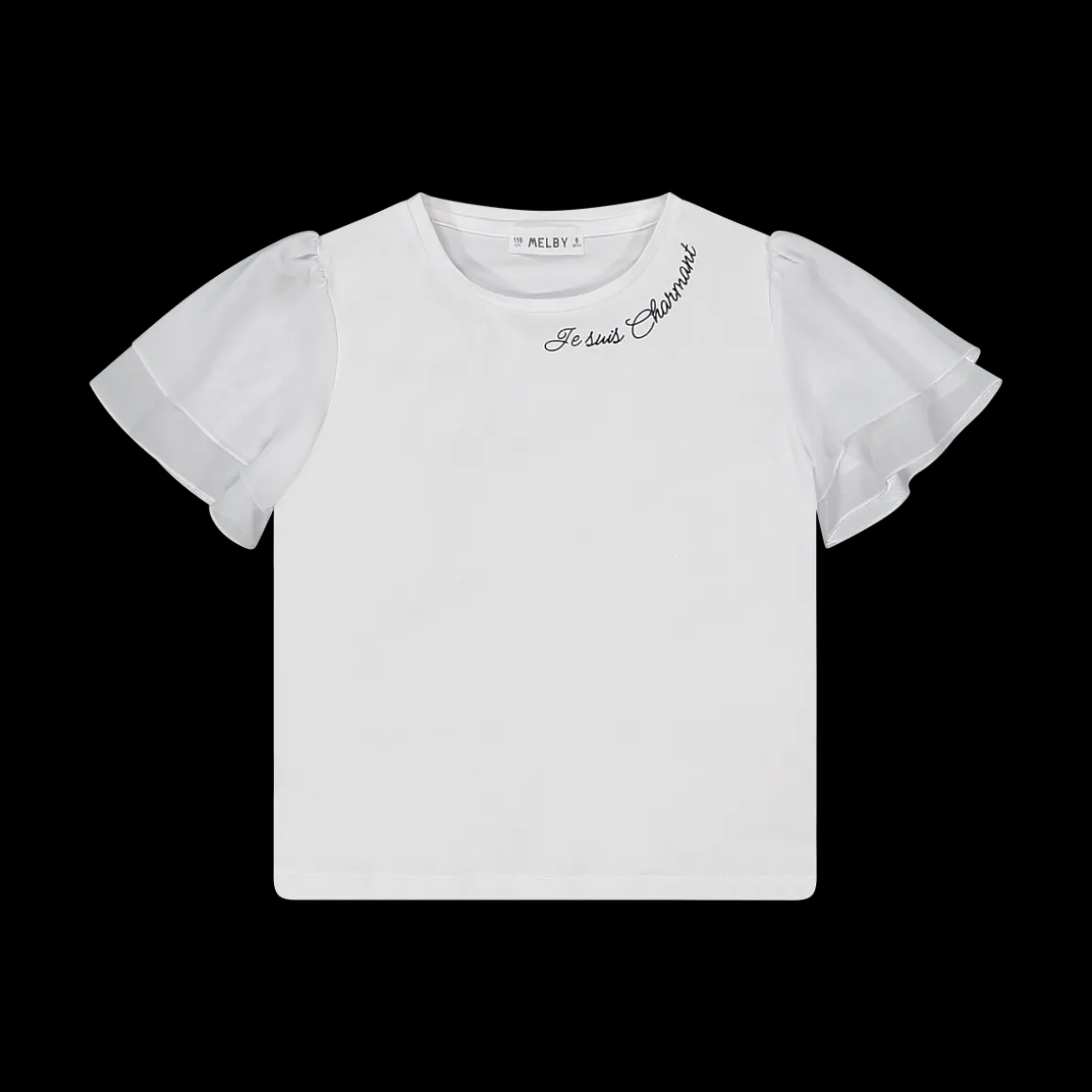T-shirt con manica ad aletta bambina