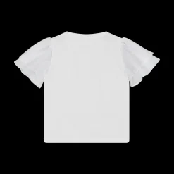 T-shirt con manica ad aletta bambina