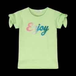 T-shirt con nodo su maniche bambina