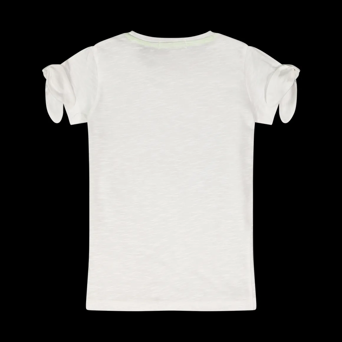 T-shirt con nodo su maniche bambina