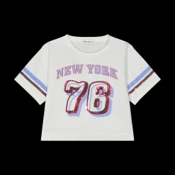 T-shirt con paillettes per bambina