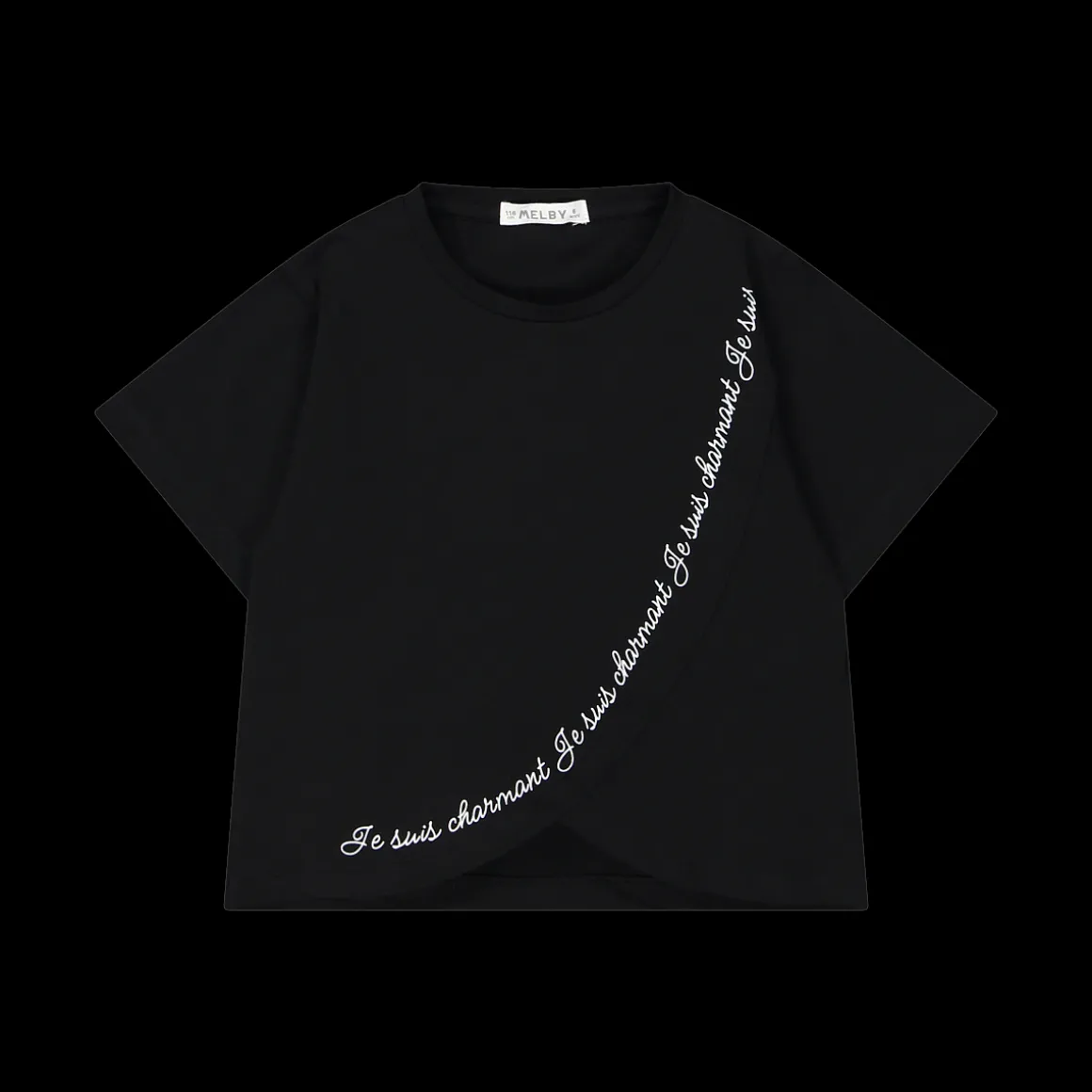 T-shirt con scritta elegante bambina