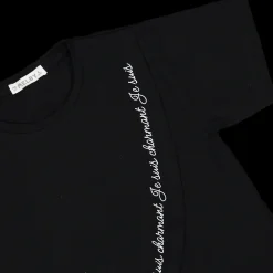 T-shirt con scritta elegante bambina