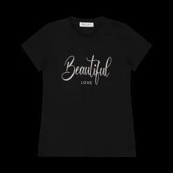T-shirt con scritta per bambina