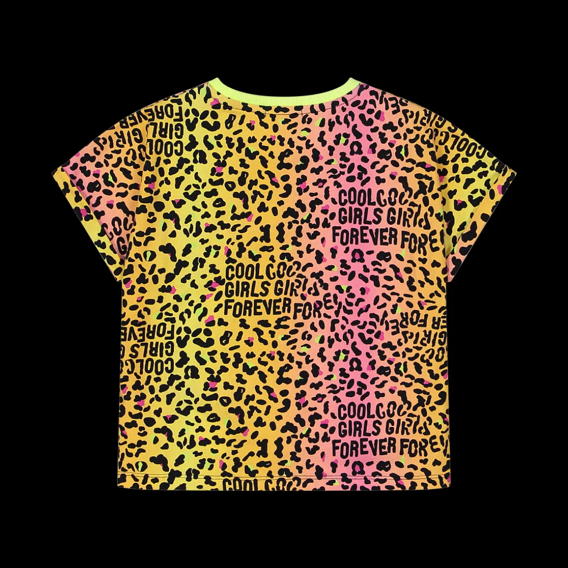 T-shirt con stampa animalier da bambina