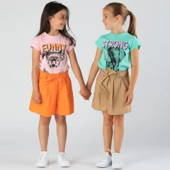 T-shirt con stampa animali da bambina