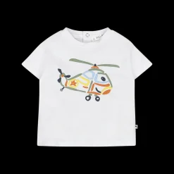 T-shirt con stampa elicottero per neonato