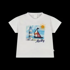 T-shirt con stampa marina per neonato