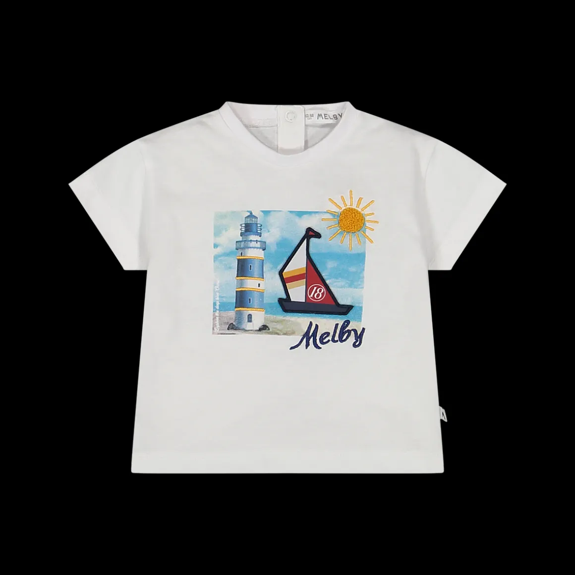 T-shirt con stampa marina per neonato
