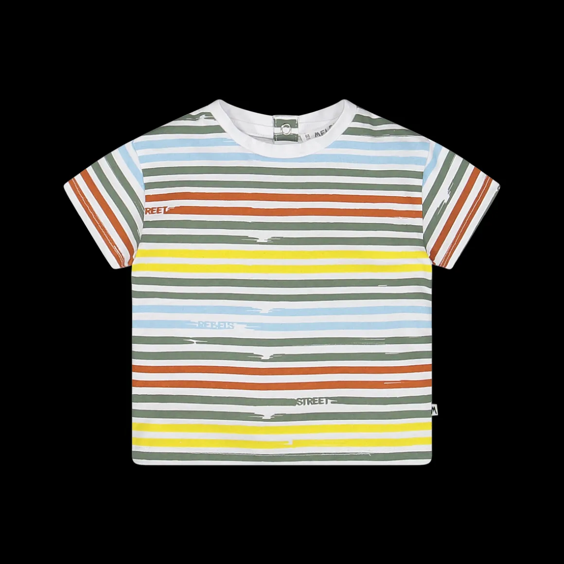 T-shirt con stampa rigata per bambino