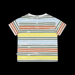 T-shirt con stampa rigata per bambino