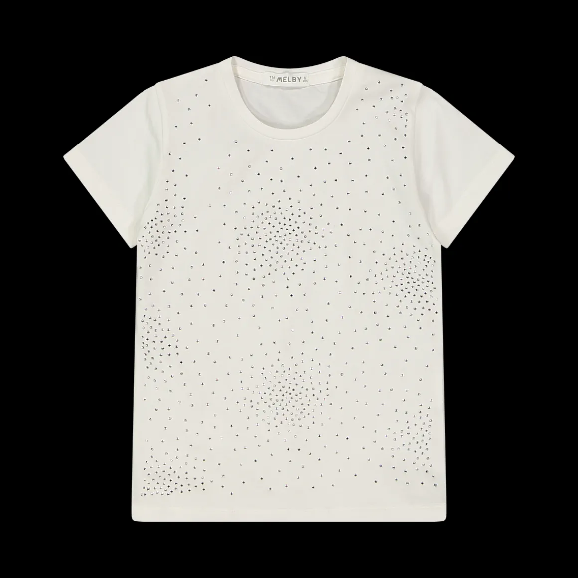 T-shirt con strass da bambina