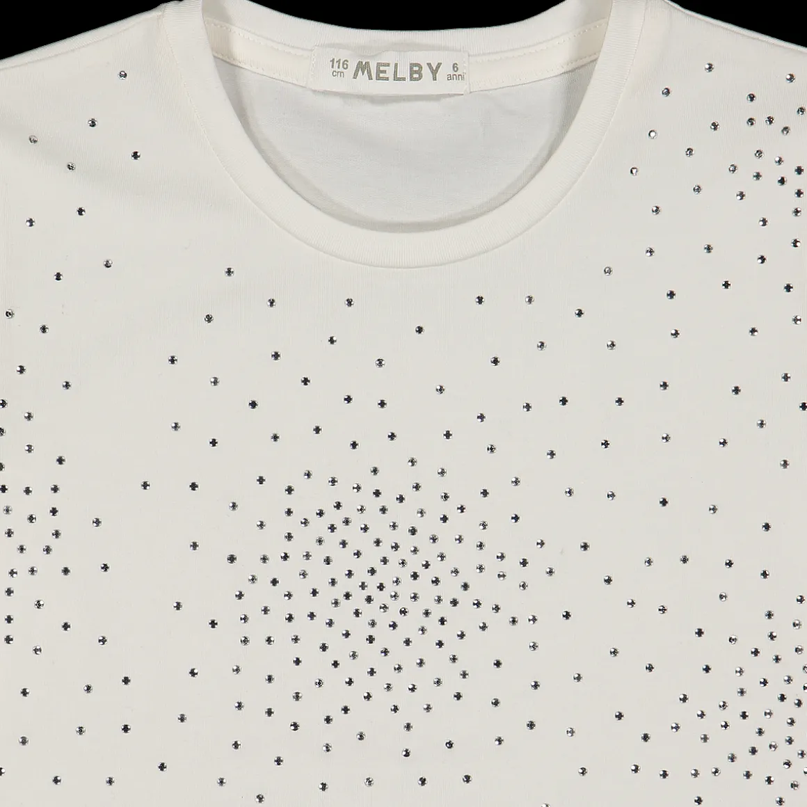 T-shirt con strass da bambina