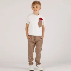 T-shirt con taschini da bambino