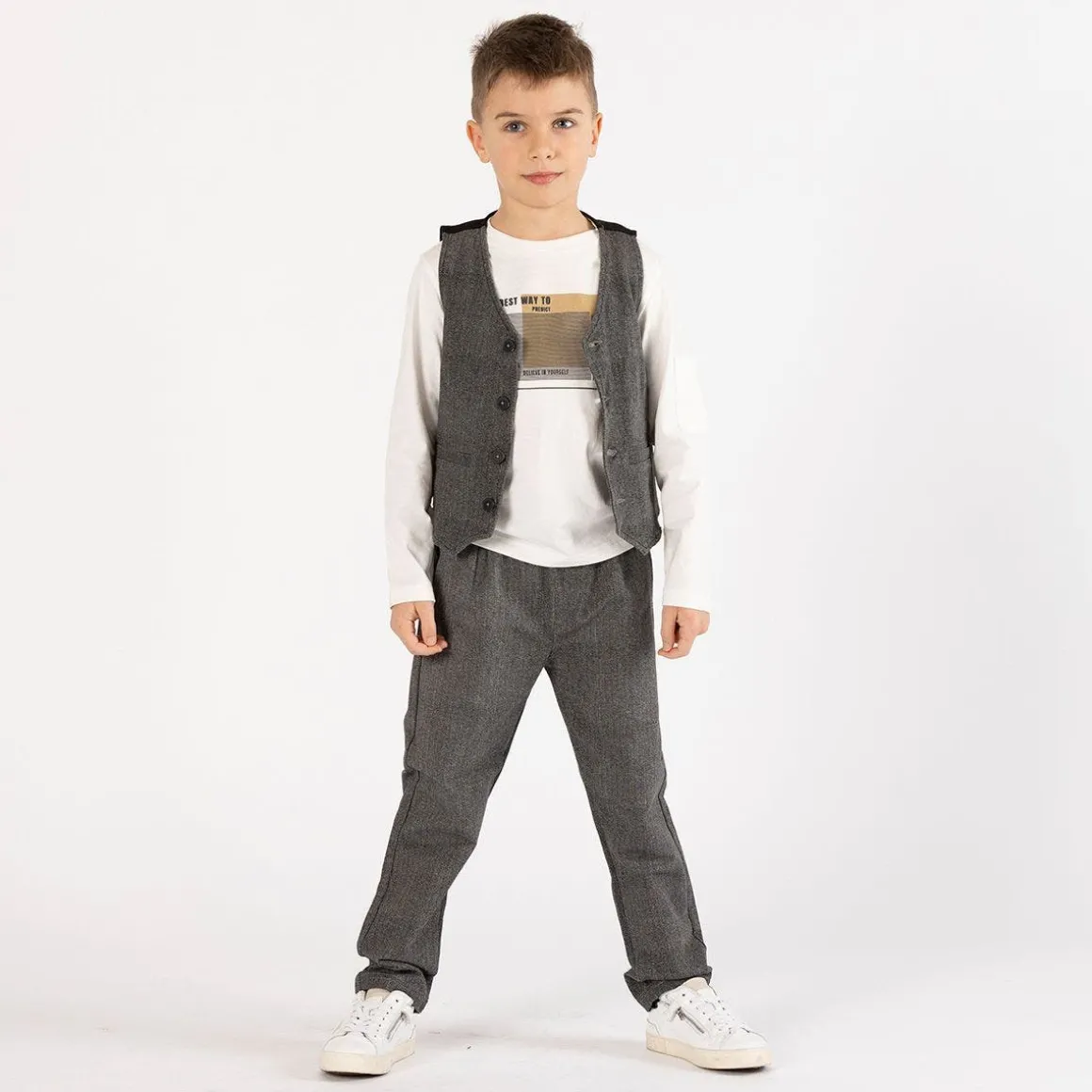 T-shirt con taschino per ragazzo