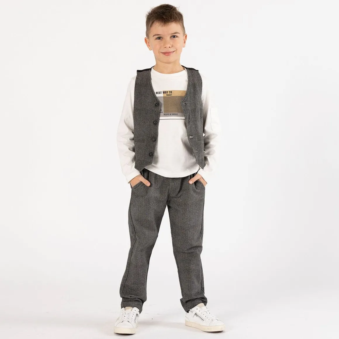 T-shirt con taschino per ragazzo