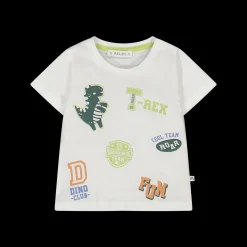 T-shirt con tenera stampa dinosauri per neonato