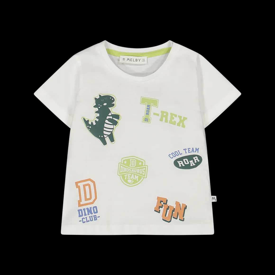 T-shirt con tenera stampa dinosauri per neonato