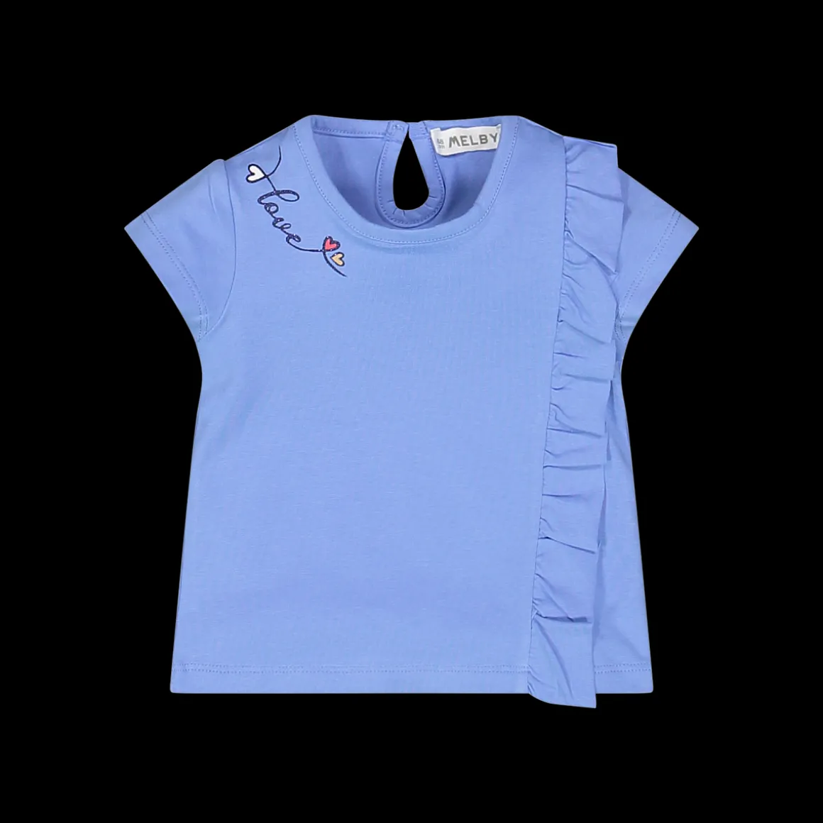 T-shirt con volant per bambina