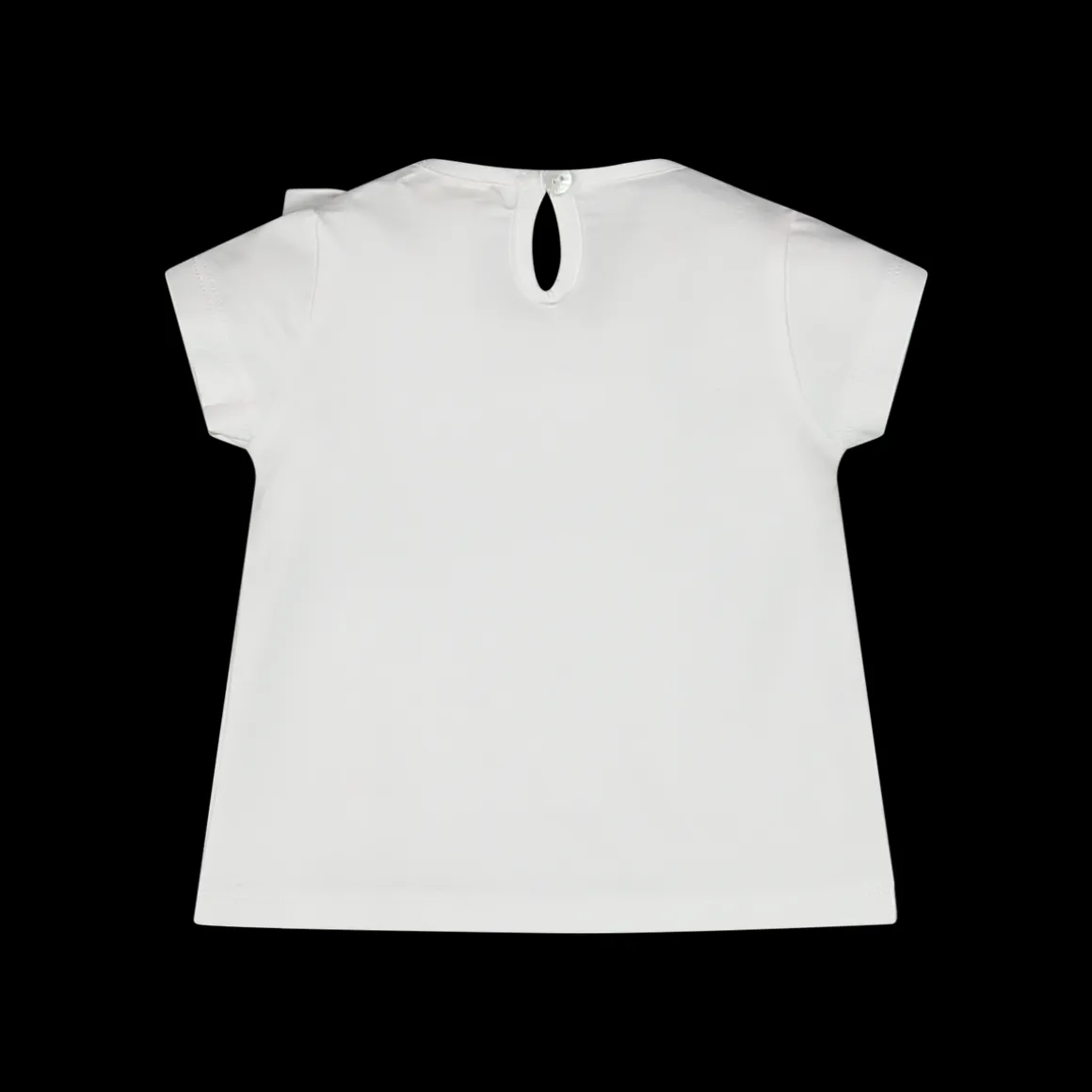 T-shirt con volant per neonata