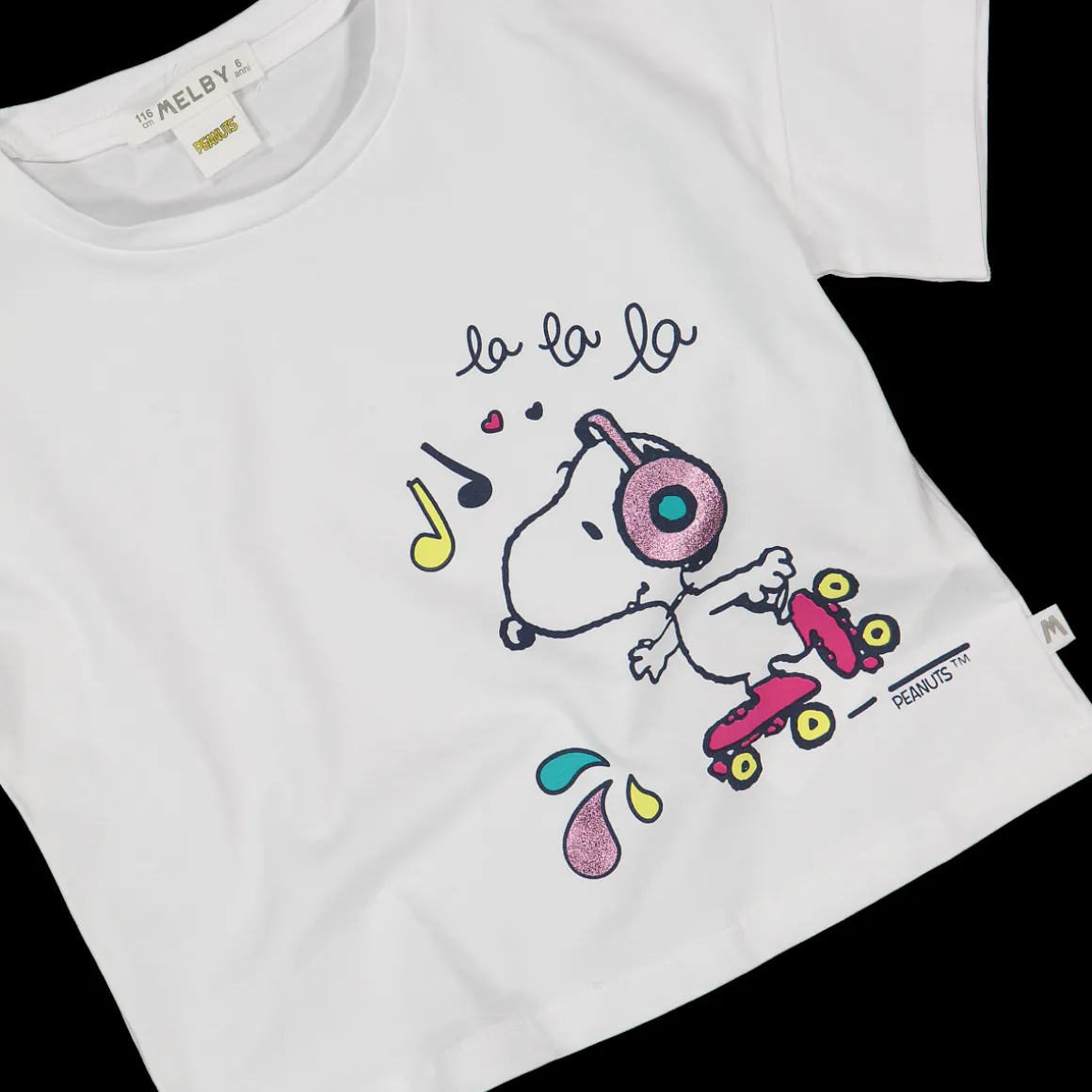 T-shirt da bambina con stampa Peneauts