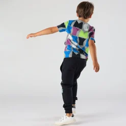 T-shirt da bambino con logo MELBY allover