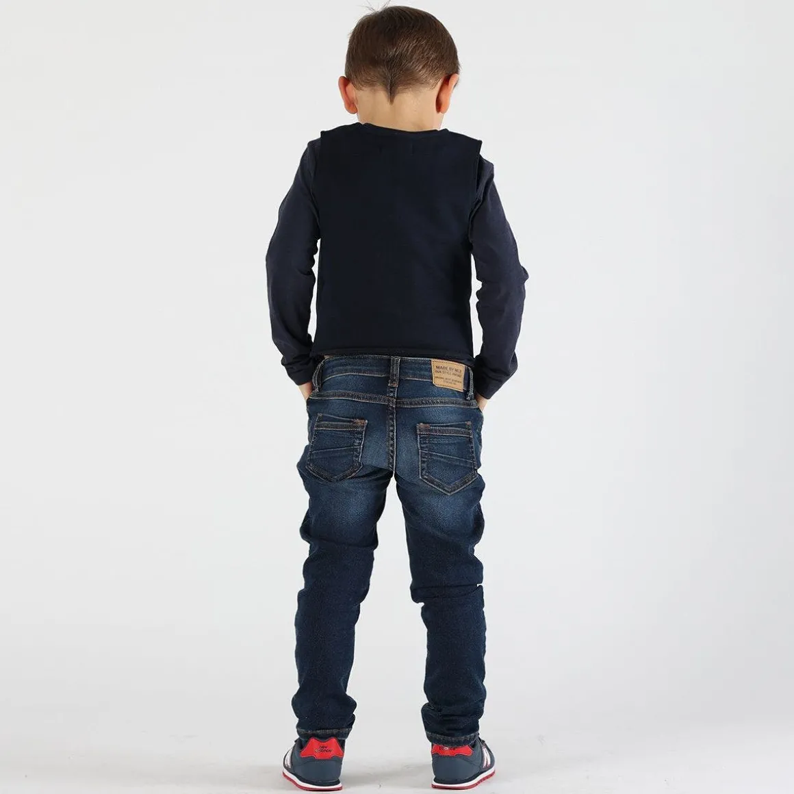 T-shirt da bambino con stampa scozzese