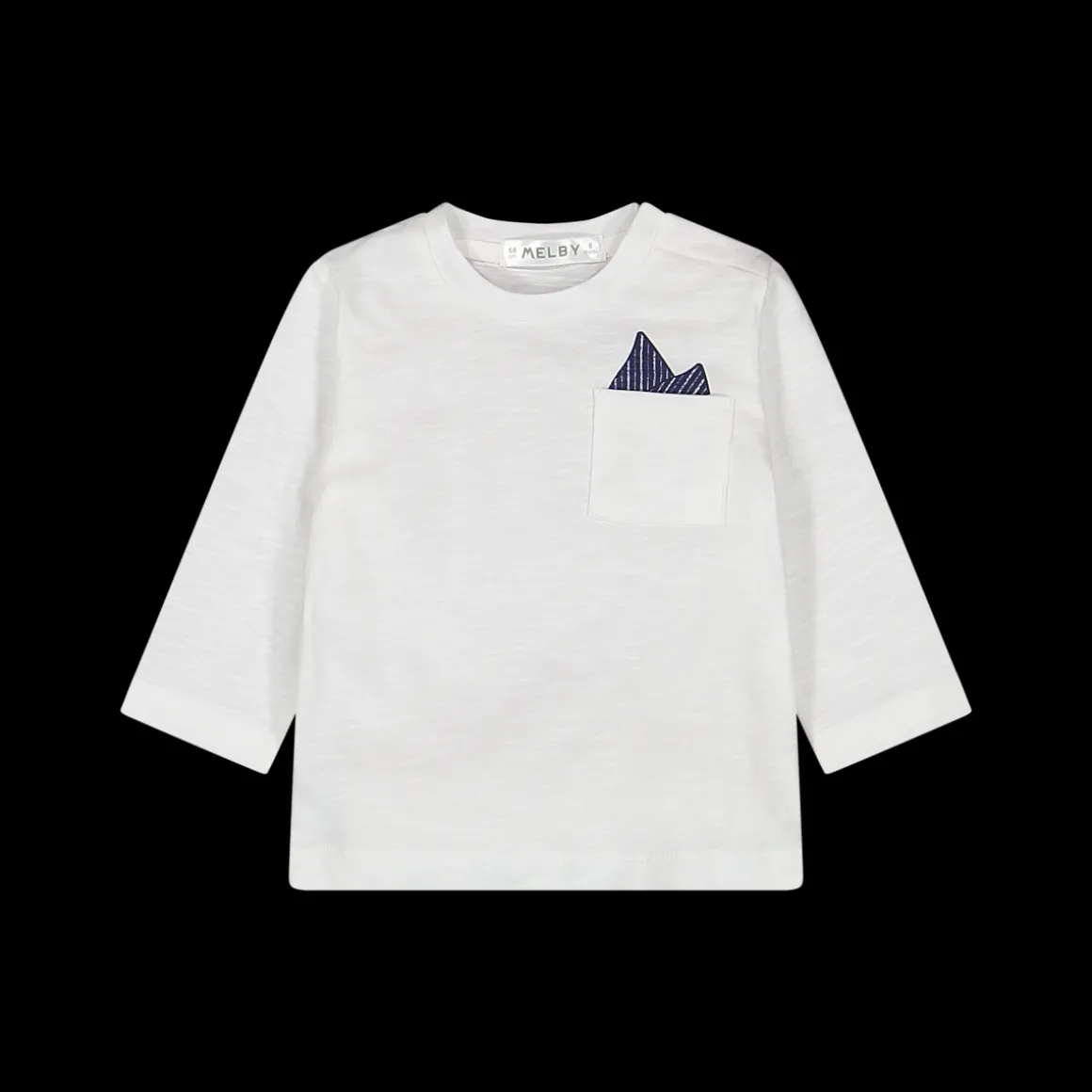 T-shirt da bambino in jersey con taschino stampato