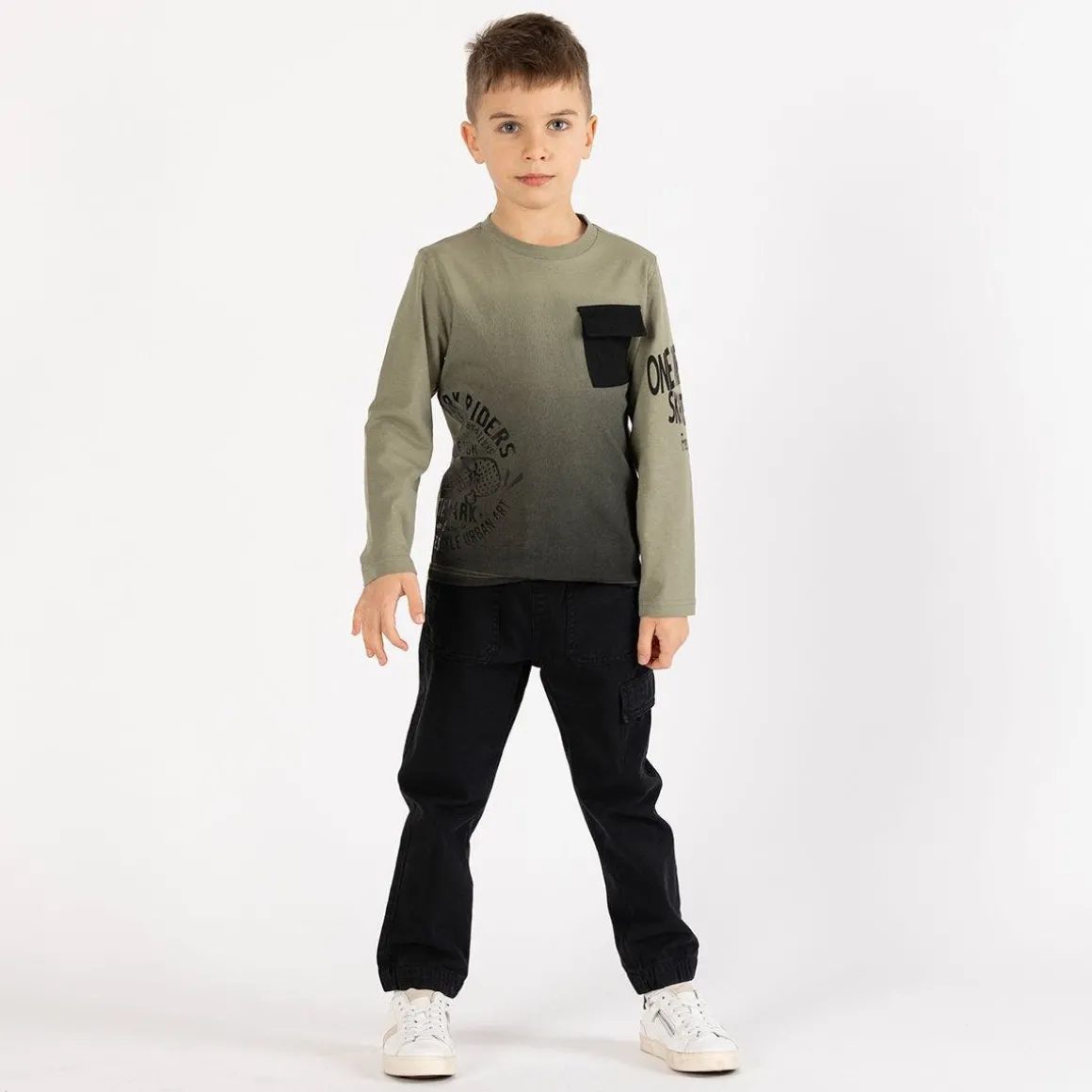 T-shirt effetto sfumato per ragazzo