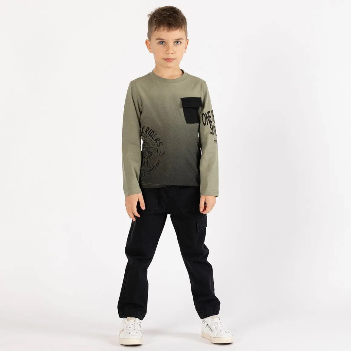 T-shirt effetto sfumato per ragazzo