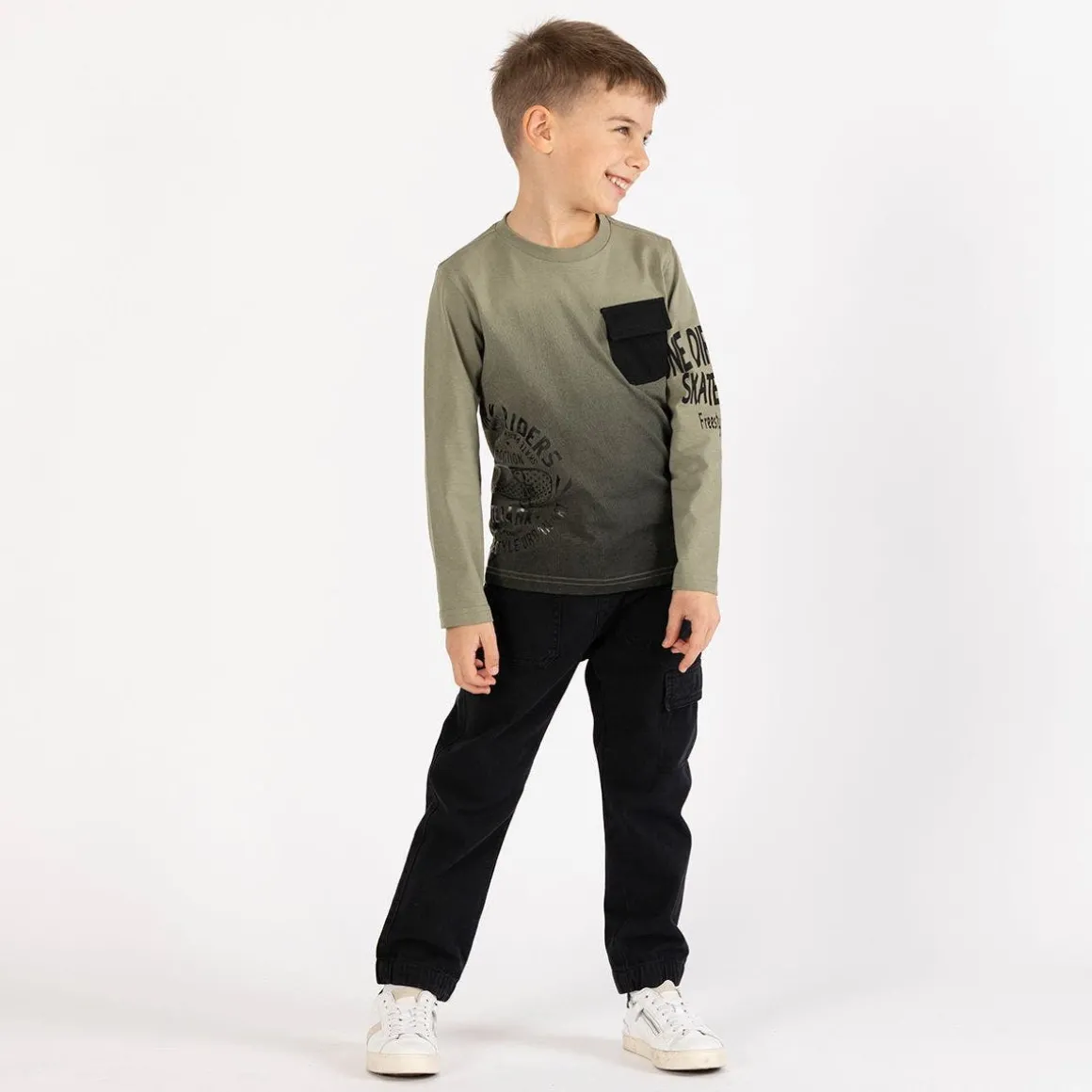 T-shirt effetto sfumato per ragazzo
