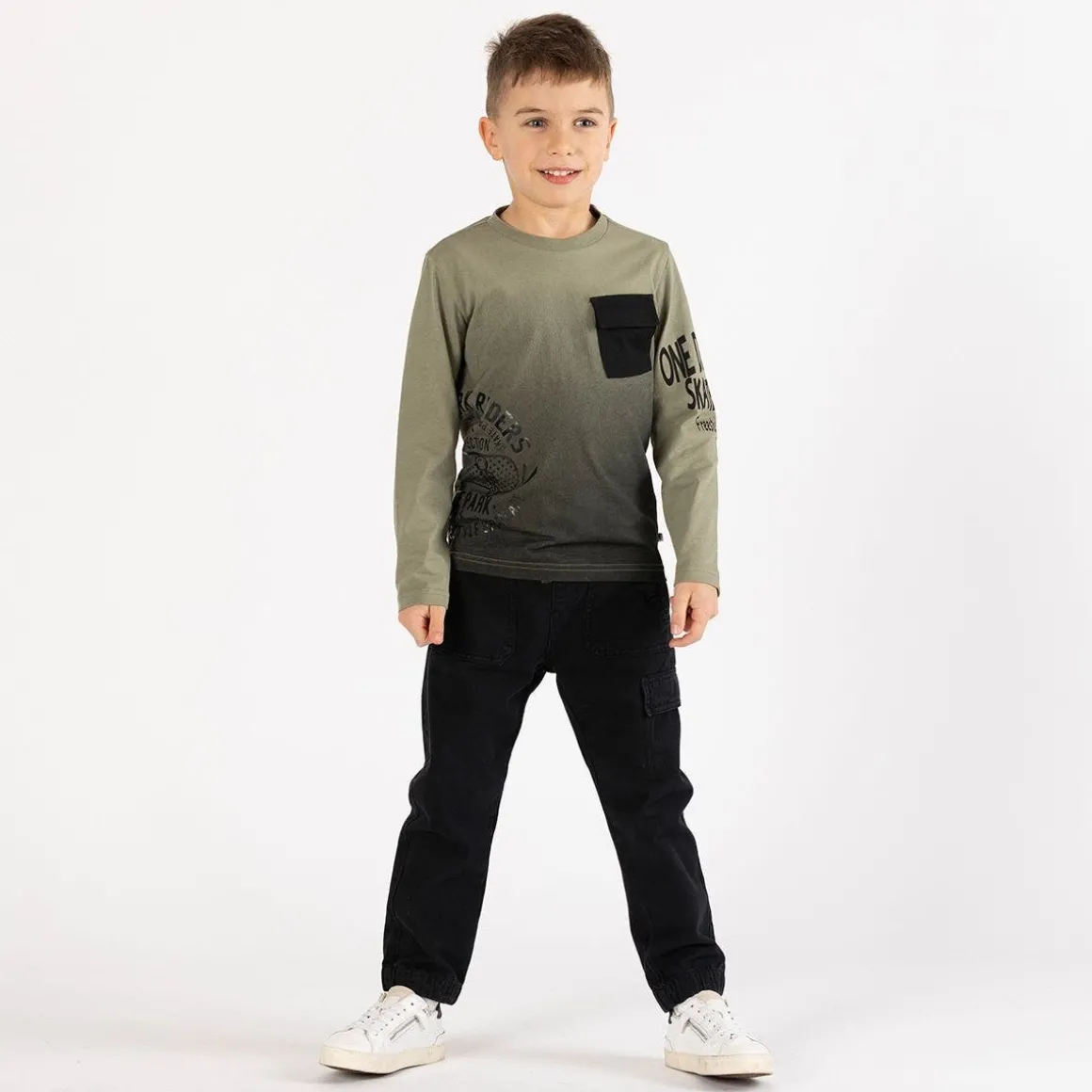 T-shirt effetto sfumato per ragazzo