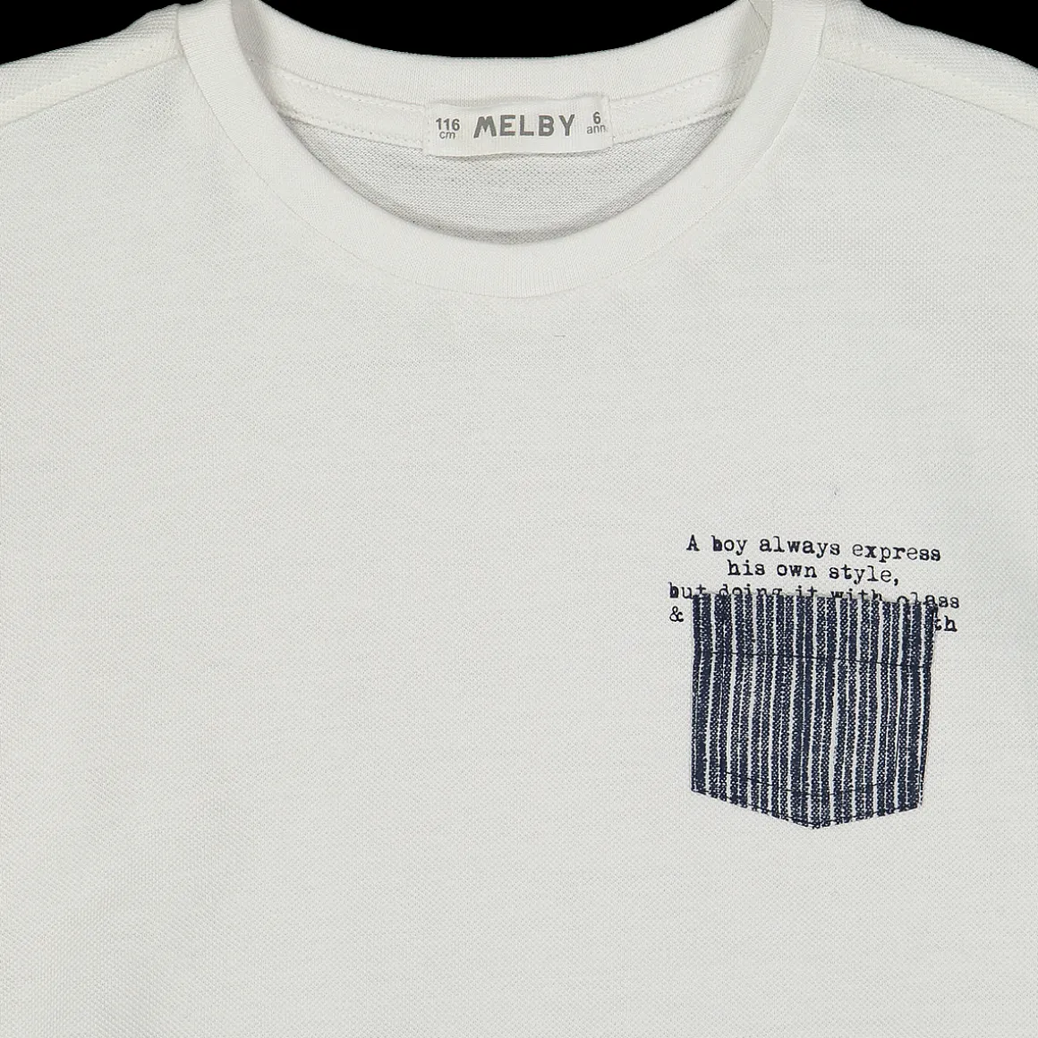 T-shirt elegante da bambino in piquet