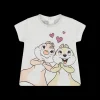 T-shirt girocollo jersey elasticizzato bambina